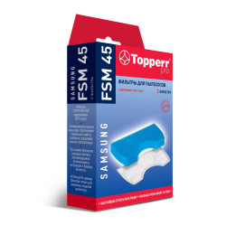 Kомплект фильтров FSM 45 Topperr для пылесосов Samsung, зам. DJ97-01040A, DJ97-01040B, DJ97-01040C, DJ97-01040D