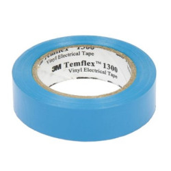 Изолента 3М Temflex 1300, ПВХ, 15 мм x 10 м, 130 мкм, синяя