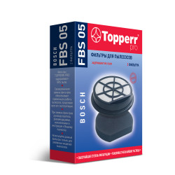 FBS 05 Topperr Комплект фильтров для пылесосов Bosch (12022750, 12025213) 1196