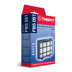 FBS 051 Topperr Hepa-фильтр для пылесосов Bosch (17001740) 1197