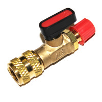 Переходник на R410 с краном на 1/4